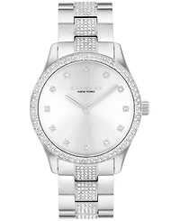 Coach Unisex Silver Brooks Stainless Steel Crystal Watch 38mm