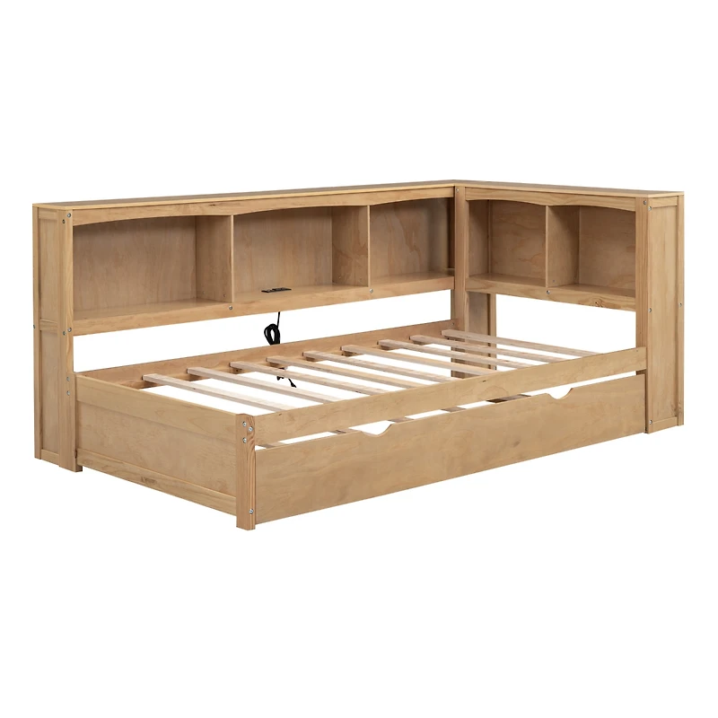 Streamdale Twin Daybed with Trundle, Storage, Usb