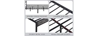 Streamdale Upholstered King Bed with Storage, Charging Station, and Led Lights