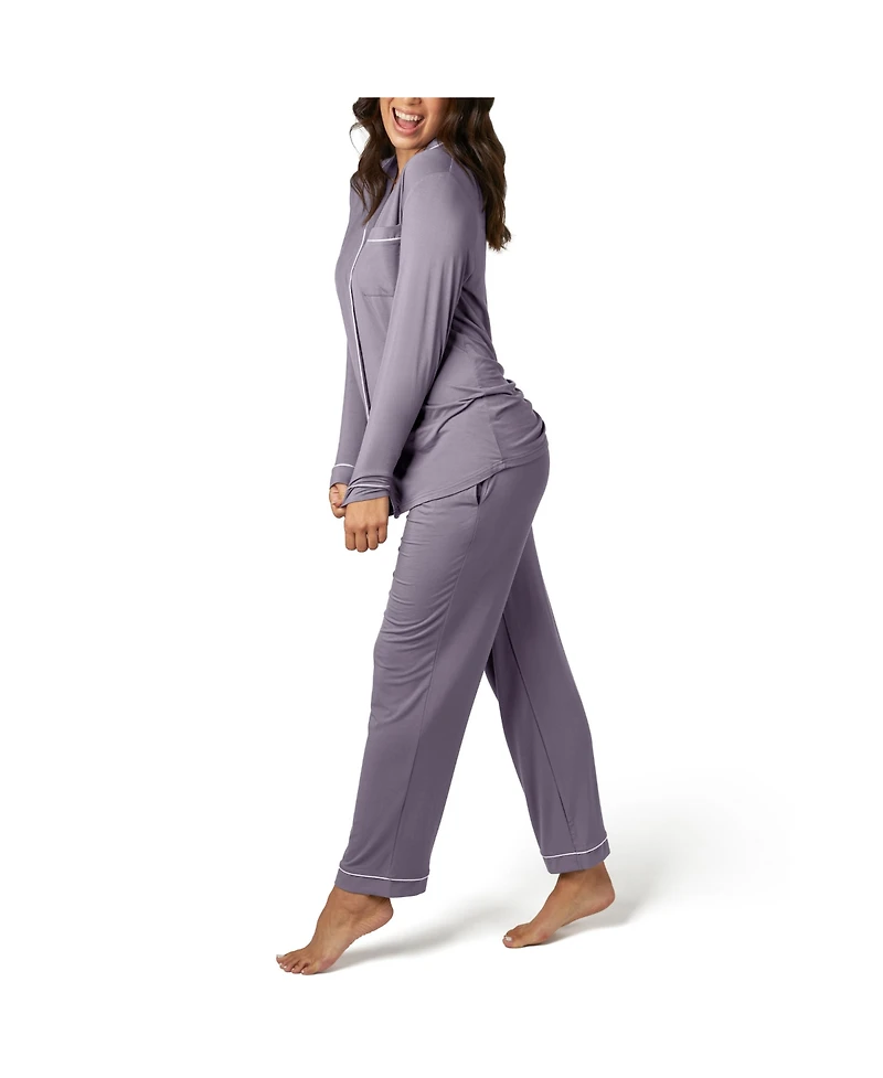 Kindred Bravely Maternity Clea Classic Long Sleeve Nursing Pajama