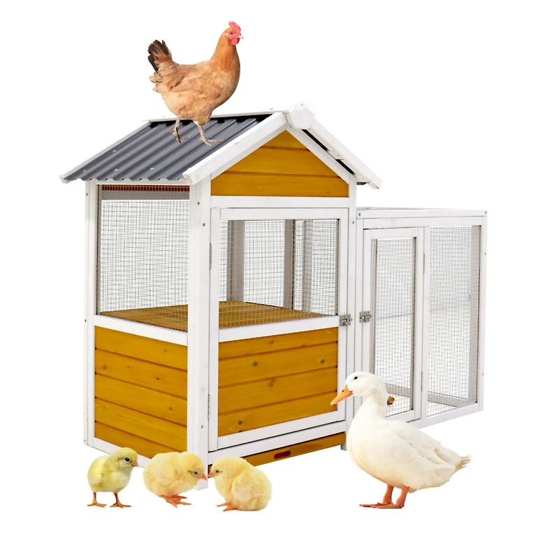 Simplie Fun 80" Waterproof Pvc Coop - Bird, Chicken, Duck, Rabbit