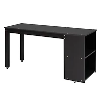 Simplie Fun Full Size Loft Bed with Desk, Drawers, Storage Stairs