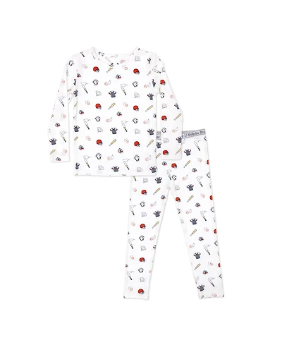 Bellabu Bear Toddler Unisex Kids Baseball Set of 2 Piece Pajamas