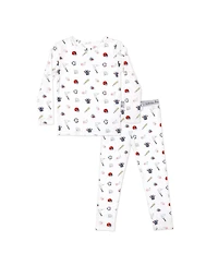 Bellabu Bear Toddler Unisex Kids Baseball Set of 2 Piece Pajamas