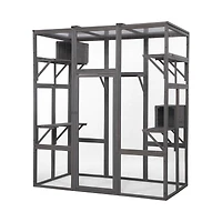 Streamdale Extra Large Cat Cage - Gray