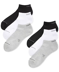 Calvin Klein Six-Pack Athletic Stripe Ankle Socks