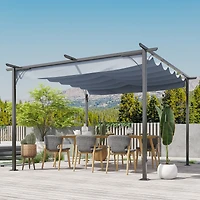 Retractable Canopy Patio Pergola for Decks, Patios, and Gardens