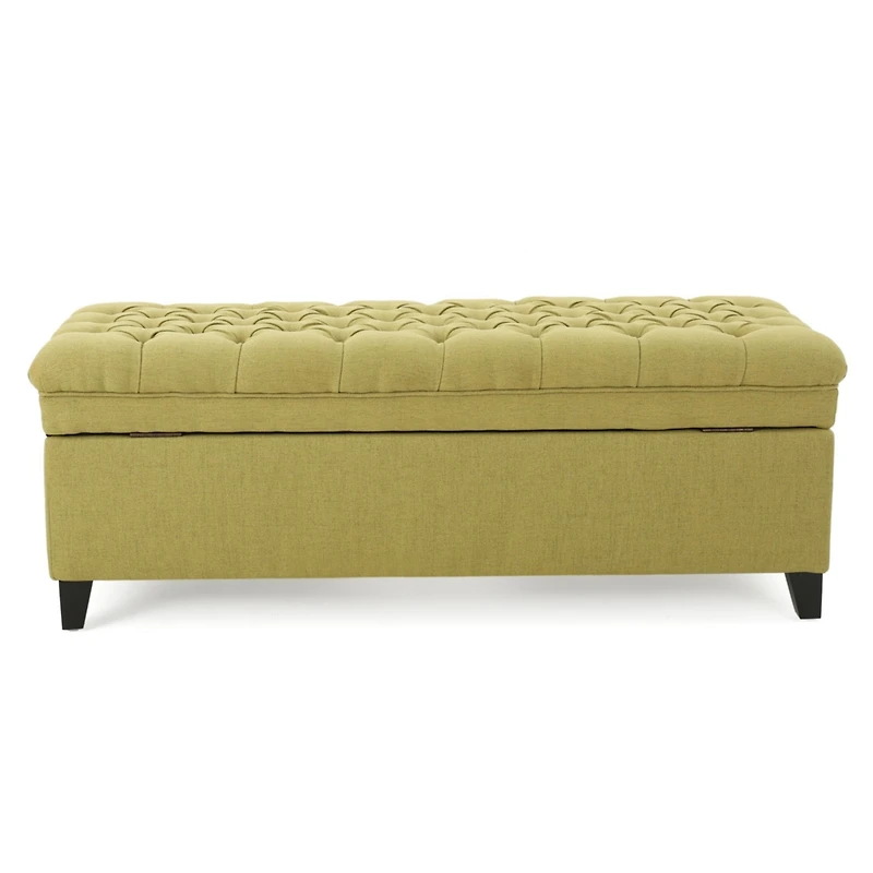 Streamdale Juliana Fabric Storage Ottoman Green, 50" x 20.5" x 18.2