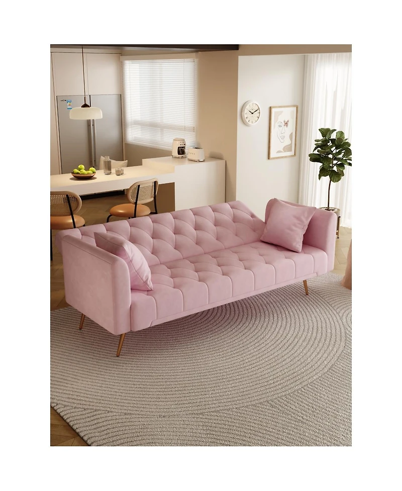 Streamdale Furniture 71" Convertible Double Folding Living Room Sofa Bed