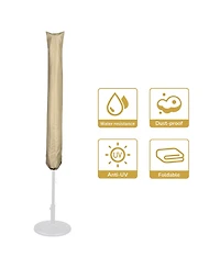Yescom Outdoor Patio Umbrella Protective Cover Bag Polyester Uv Resistance 9 to 13 Ft