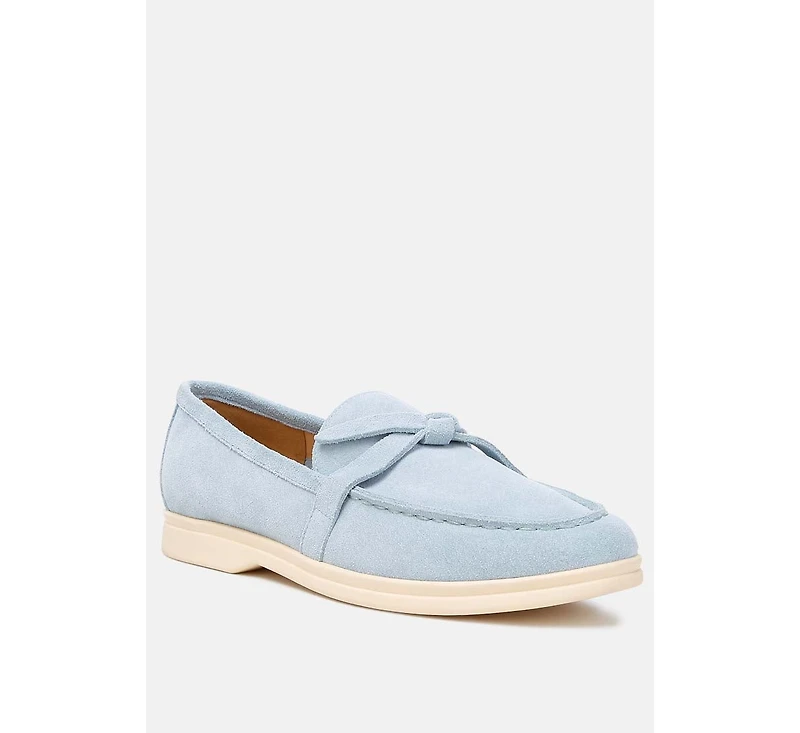 Nautica suede knot detailed loafers
