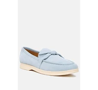 Nautica suede knot detailed loafers