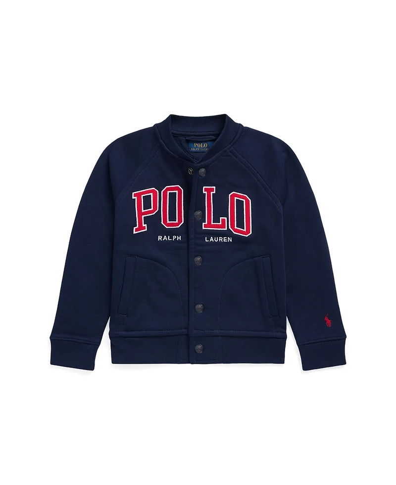 Polo Ralph Lauren Toddler and Little Boys Logo Fleece Baseball Jacket