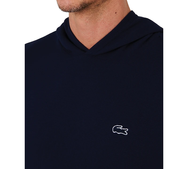 Lacoste Men's Thermal Sleep Waffle Hoodie