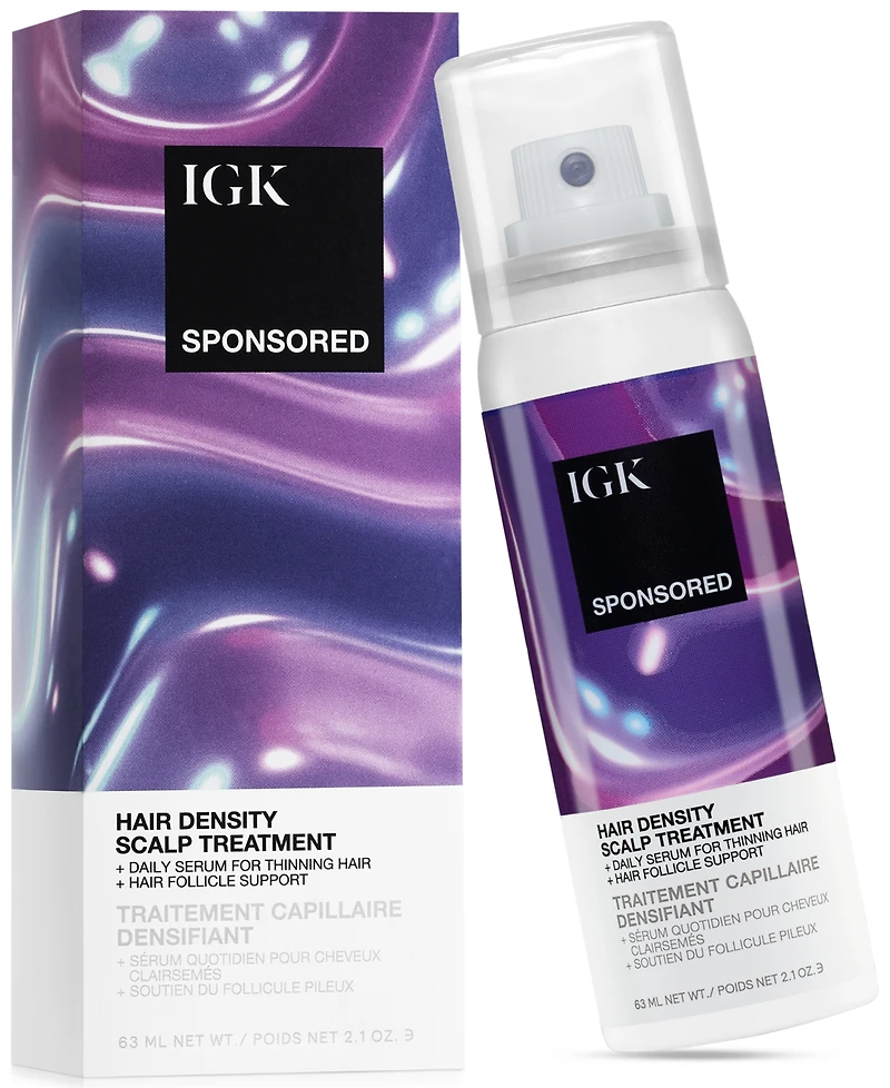 Igk Hair Sponsored Hair Density Scalp Treatment, 2.1 oz.