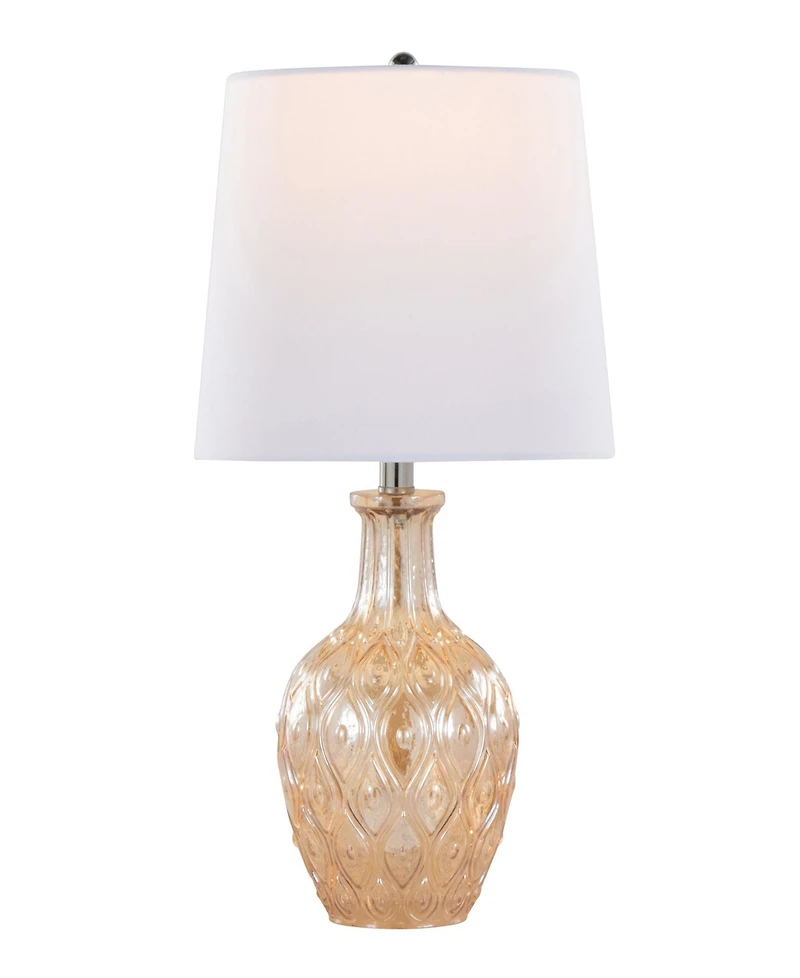 Lumisource Gloria Round 20" Contemporary Glass Accent - Set of 2 Lamp