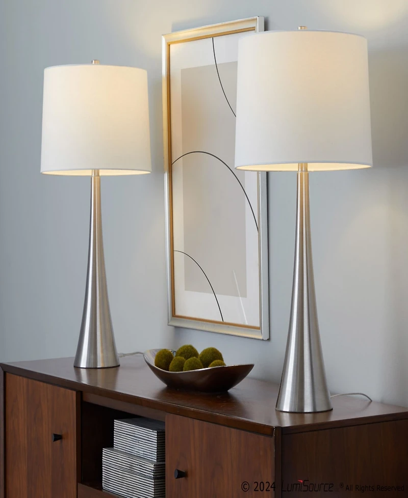 Lumisource Diana 29" Contemporary Metal - Set of 2 Table Lamp