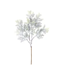 Slickblue Set of 12 Flocked Cedar Branches for Seasonal Decor