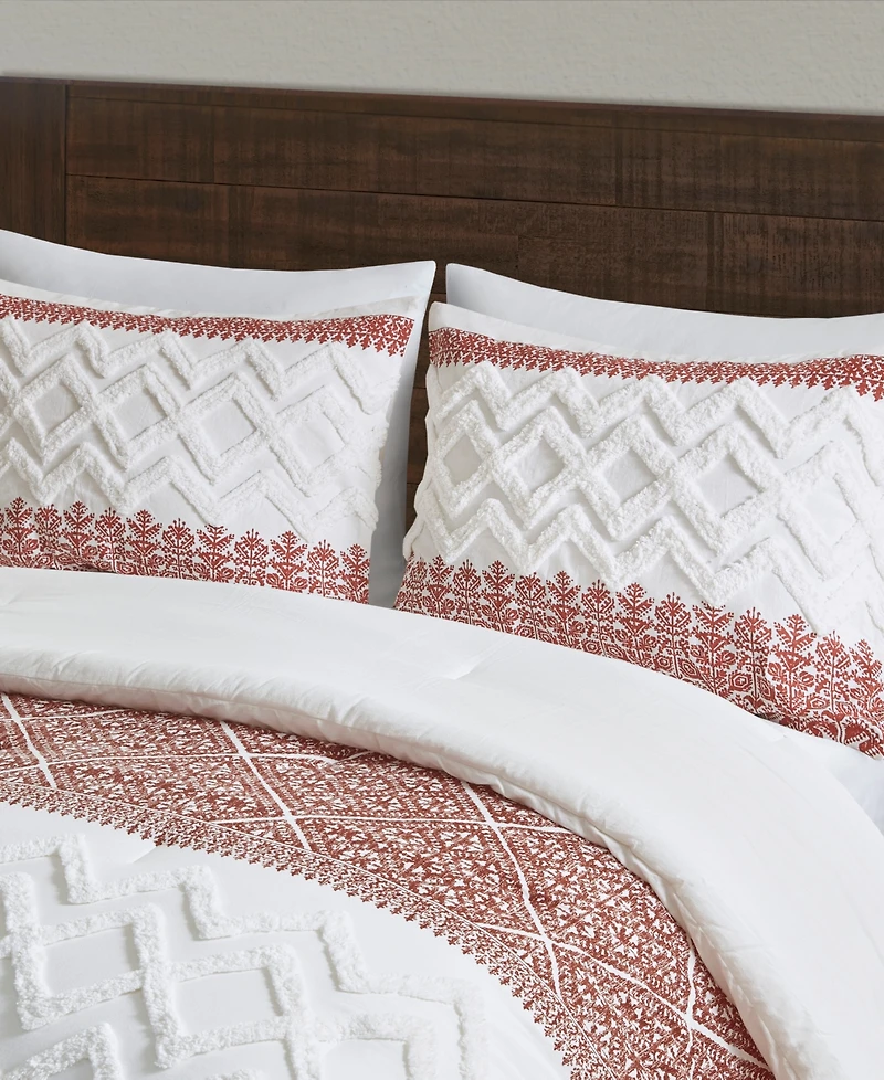 Ink+Ivy Mila Chenille 3-Pc. Comforter Set, Full/Queen