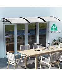 Slickblue 48 x 40 Inch Outdoor Front Door Window Awning Canopy Exterior