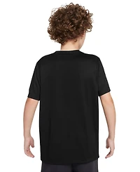 Nike Big Kids' Legend Swoosh-Logo Crewneck Dri-fit T-Shirt
