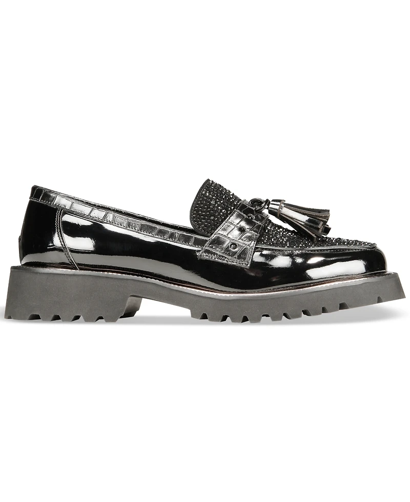 Things Ii Come Women's Lenna Embellished Lug Sole Loafers