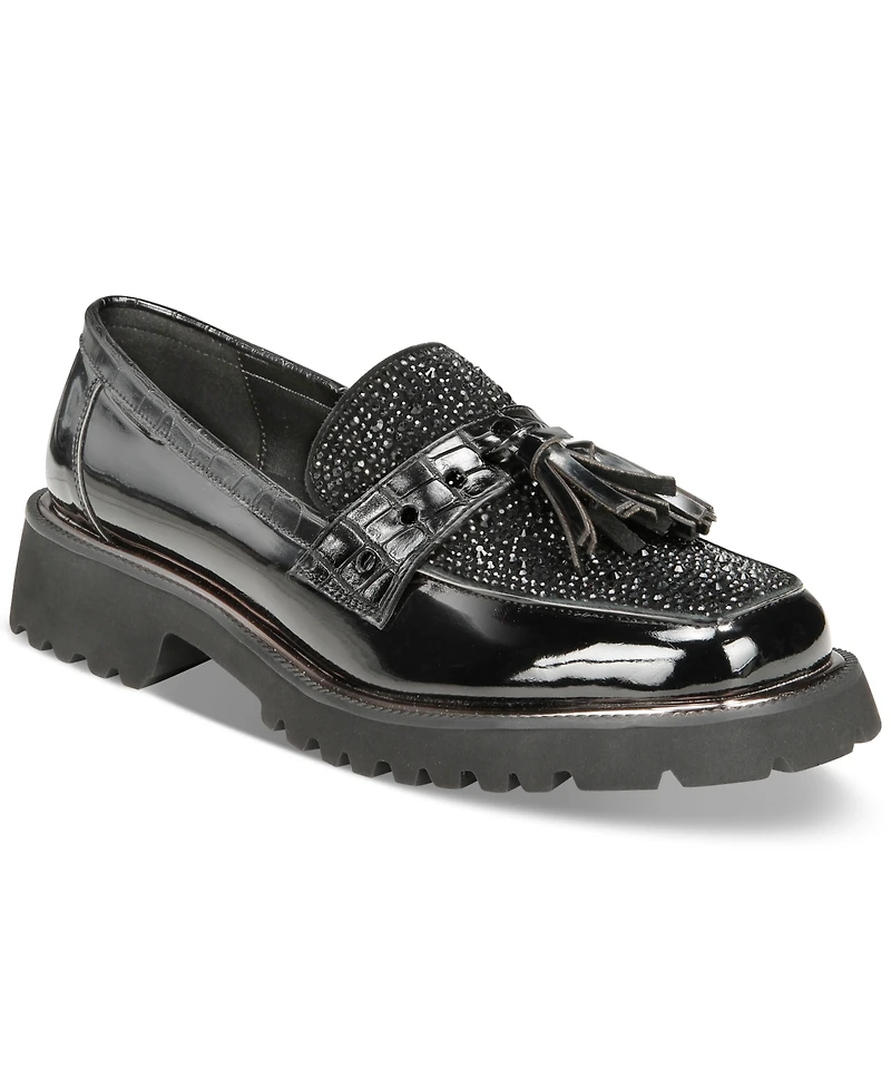 Things Ii Come Women's Lenna Embellished Lug Sole Loafers