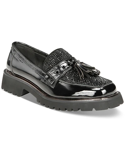 Things Ii Come Women's Lenna Embellished Lug Sole Loafers