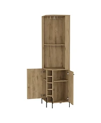Fm Furniture Reese Corner Bar Cabinet