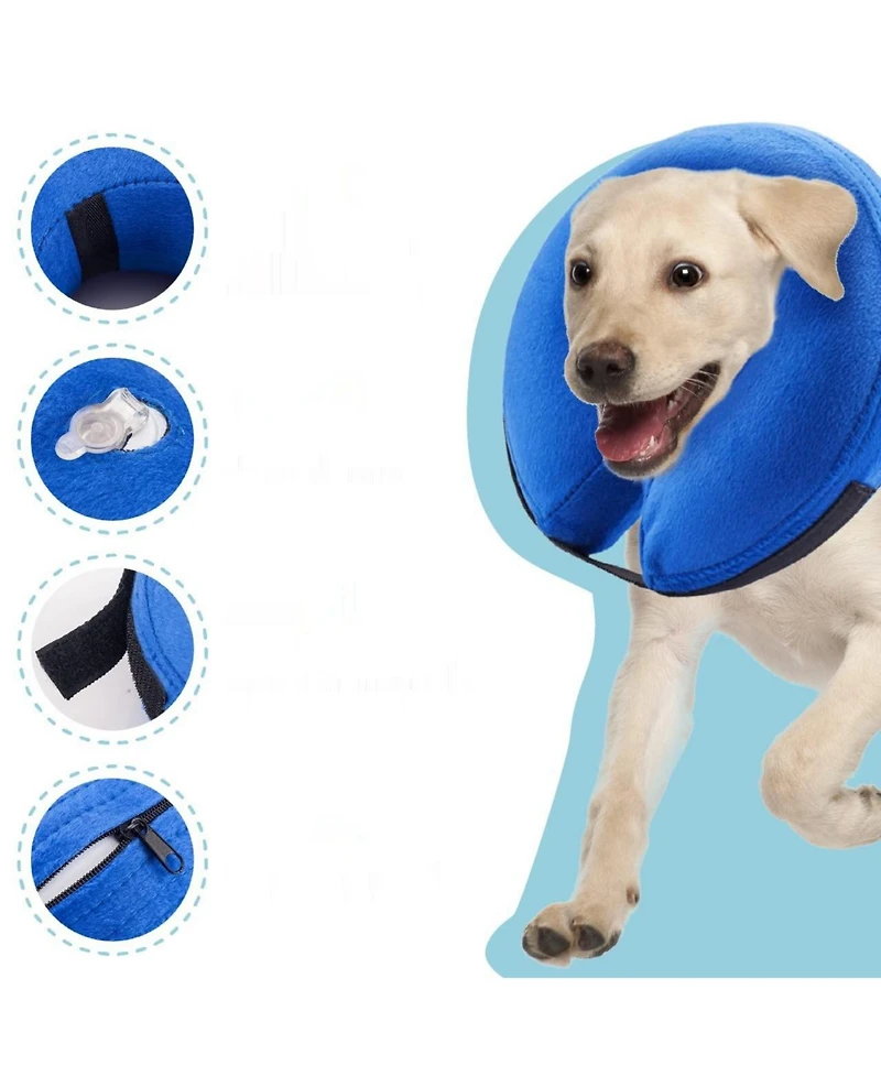 E-komg Protective Soft Pet Recovery Collar for Dogs & Cats - X-Large