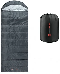Alpine Swiss Sleeping Bag Adult Waterproof All Season Camping Backpacking Hiking