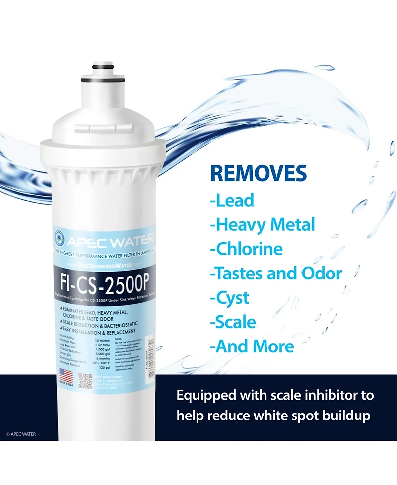 Replacement Filter for Cs-2500P Water Filtration System