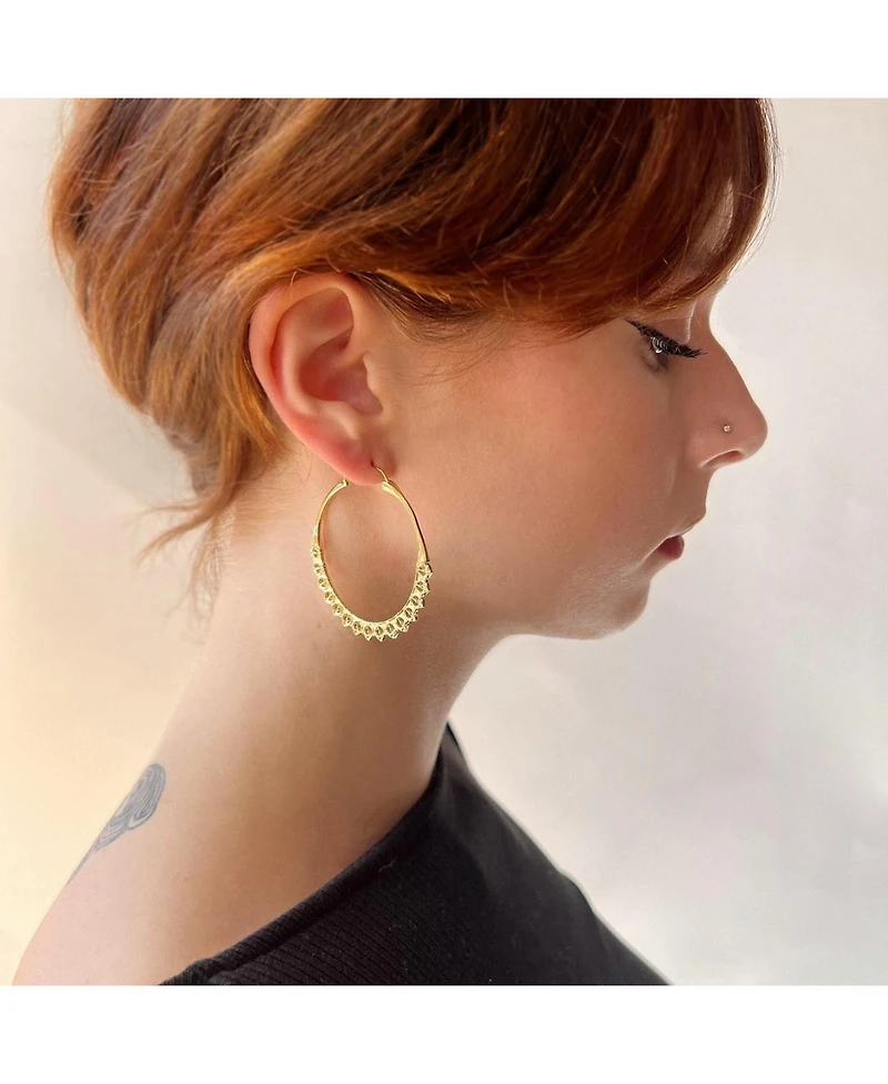 Calla Hoops Gold Medium