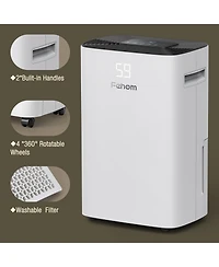 Fehom 4,500 Sq. Ft 50 Pint Dehumidifier with Drain Hose For Home Basements