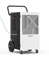 Waykar 155 Pint Commercial Dehumidifier w/ Built-in Pump for Basement 7,500Sq Ft