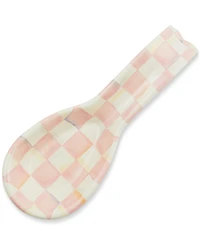 Mackenzie-Childs Rosy Check Spoon Rest