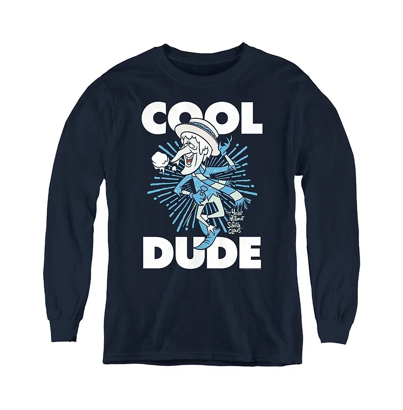 The Year Without A Santa Claus Youth Cool Dude Long Sleeve Sweatshirt