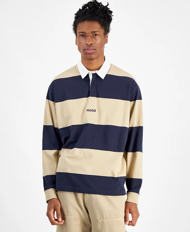 Hugo by Boss Men's Stripe Rugby Shirt