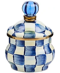 Mackenzie-Childs Royal Check Lidded Sugar Bowl