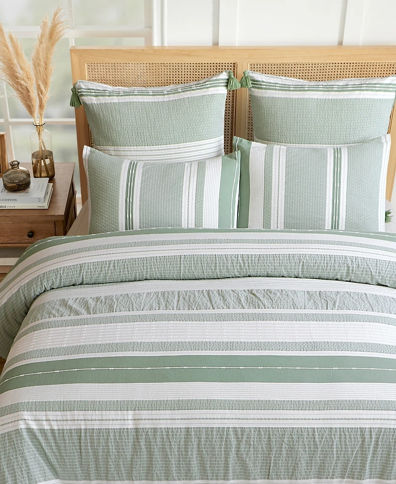 Levtex Pickford Dotted Stripe 2-Pc. Sham Set, European