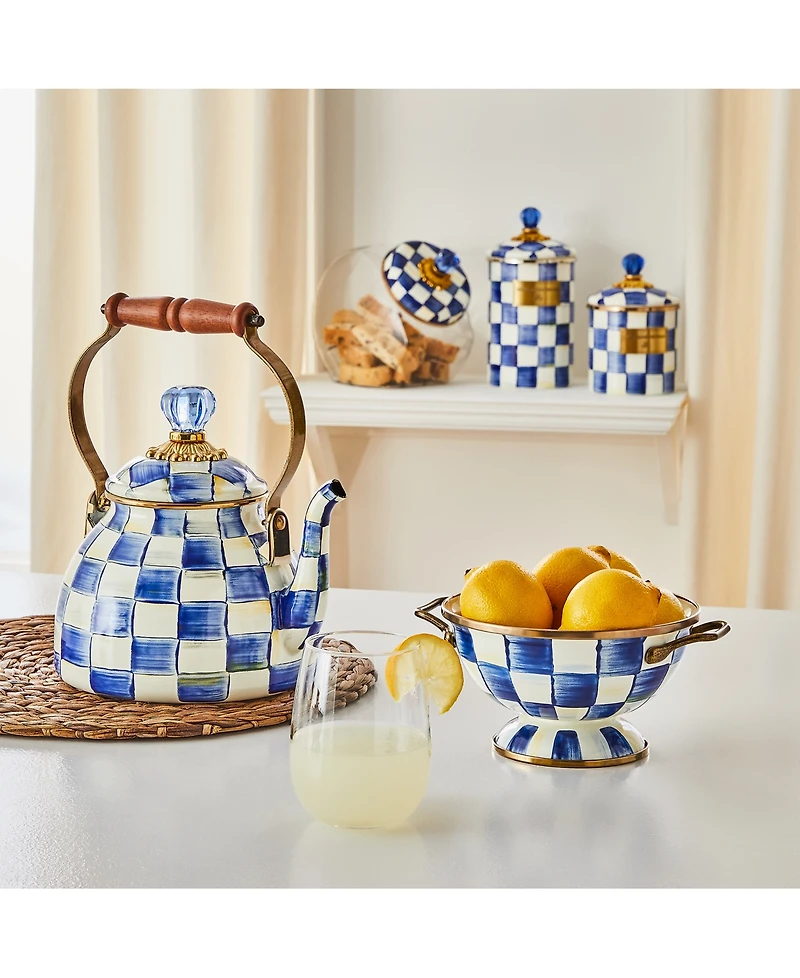 Mackenzie-Childs Royal Check 2-Qt. Tea Kettle