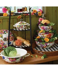 Mackenzie-Childs White Flower Market Extra-Large Everyday Bowl, 192-oz.