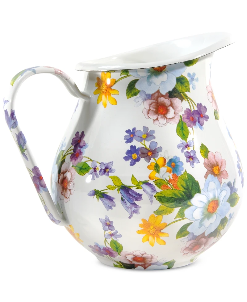 Mackenzie-Childs White Flower Market Pitcher