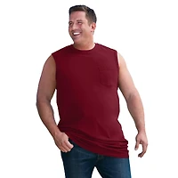 KingSize Big & Tall Shrink-Less Longer-Length Lightweight Muscle Pocket Tee