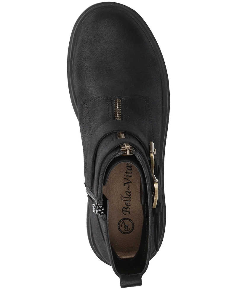 Bella Vita Women's Arcadia Lug Sole Comfort Booties