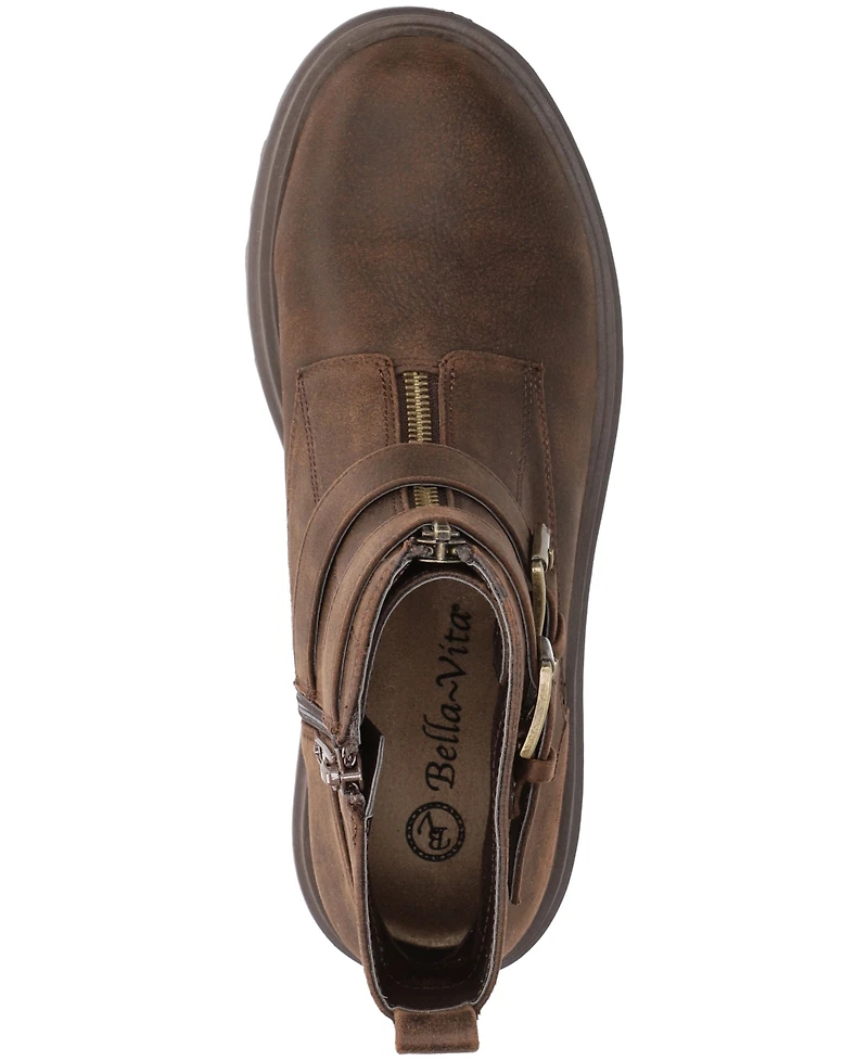 Bella Vita Women's Arcadia Lug Sole Comfort Booties