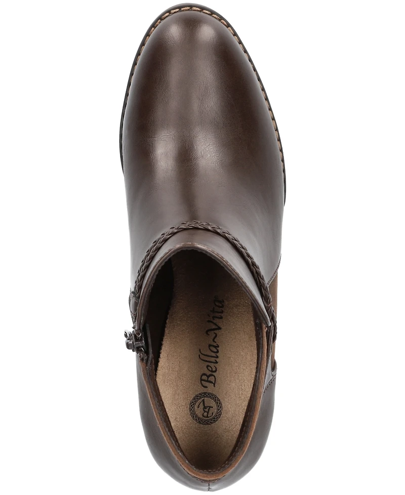 Bella Vita Women's Audrina Block Heel Booties