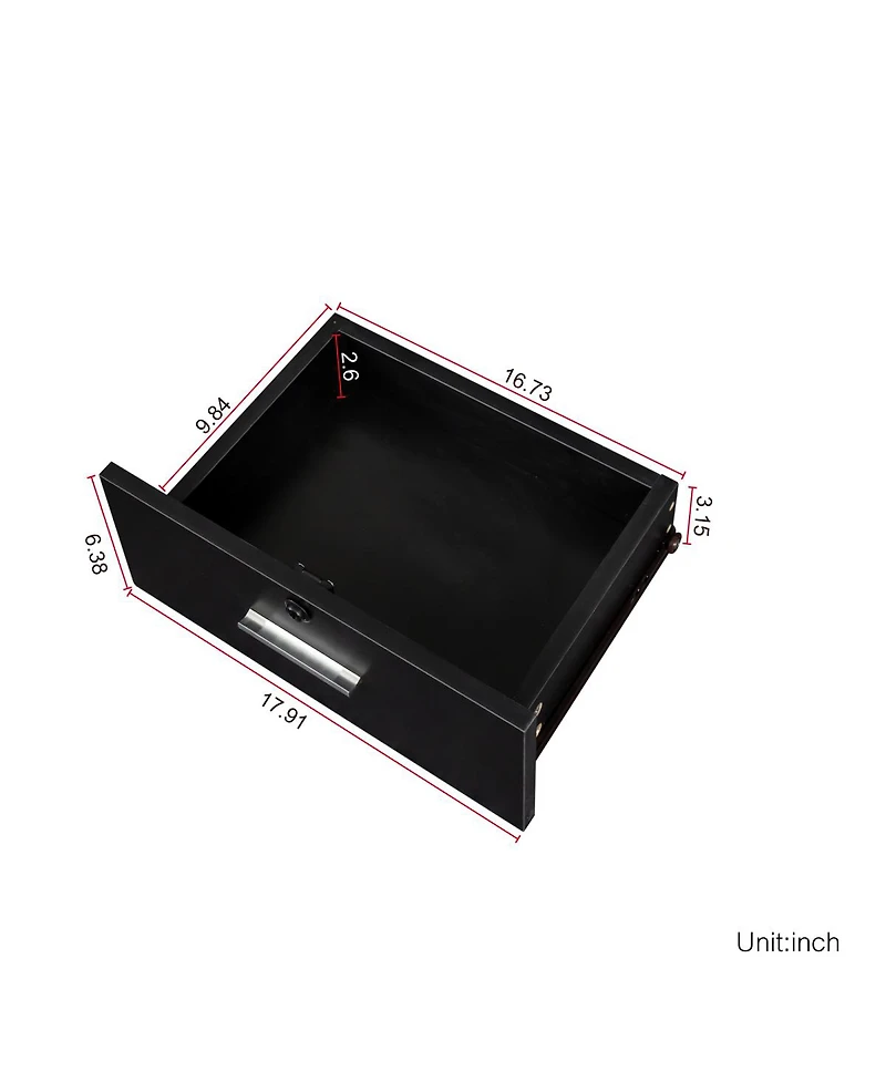 Simplie Fun Modern Simple Hair Desk, Multi-Layer Storage, Large Storage Space