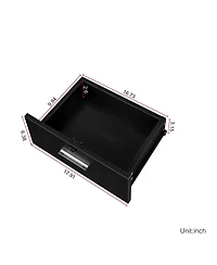 Simplie Fun Modern Simple Hair Desk, Multi-Layer Storage, Large Storage Space