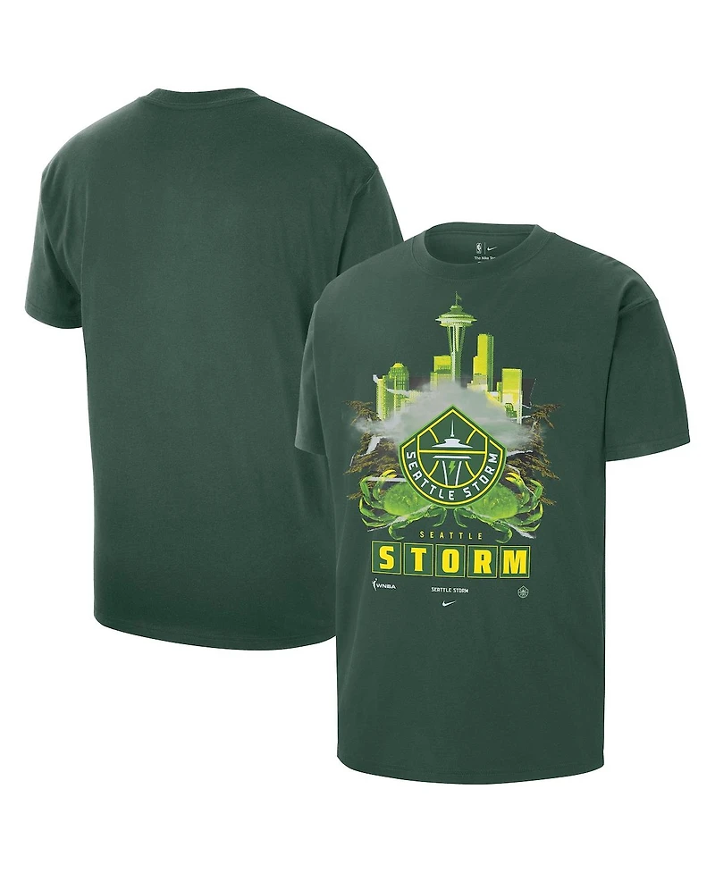 Nike Men's Green Seattle Storm Original Content City Edition Max90 Oversized T-Shirt